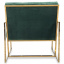 Мягкое кресло на металлическом каркасе JecksonLoft Шик Темно-зеленый 039 Хмельницький
