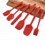 Комплект антипригарный коврик для BBQ Черный и Набор кухонных принадлежностей 6 в 1 Красный (n-1223) Кропивницький