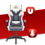 Компьютерное кресло Hell's Chair HC-1004 White-Grey LED Кропивницкий