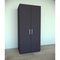 Шкаф для вещей Tobi Sho Альва-1, 1800х800х550 мм цвет Антрацит Черкассы
