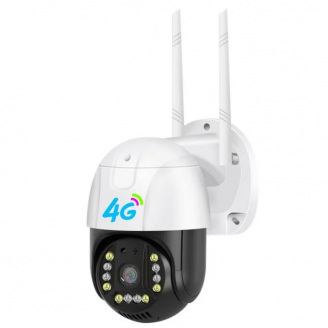 IP камера видеонаблюдения RIAS P20 v380 APP Wi-Fi 3MP 4G уличная с удаленным доступом White (3_04472)
