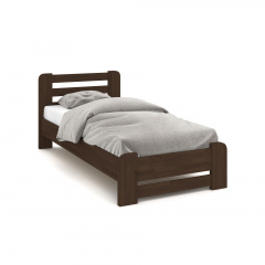 Ліжко Монтана бук коричневий 80х200 Акрилові матеріали (Лак) Ладан