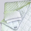 Комплект для сну євро 180х200 Fagus "MAXI" з вовни мериносів колір Сірий/Білий у сіру смужку Кропива