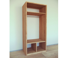Шкаф для вещей Tobi Sho Альва-1 Люкс, 1800х800х550 мм цвет Орех Лион