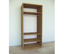 Шкаф для вещей Tobi Sho Альва-2 Люкс, 1800х800х550 мм цвет Орех Лион
