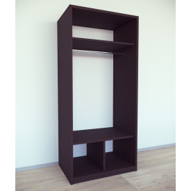 Шкаф для вещей Tobi Sho Альва-1 Люкс, 1800х800х550 мм цвет Венге