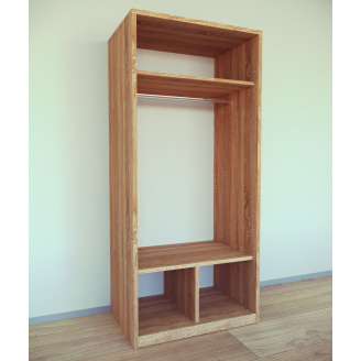 Шкаф для вещей Tobi Sho Альва-1 Люкс, 1800х800х550 мм цвет Орех Лион