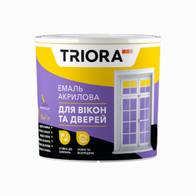 Емаль акрилова для вікон та дверей TRIORA біла (0,75 л)