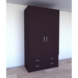 Шкаф для вещей Tobi Sho Элин-3, 2200х1200х600 мм цвет Венге