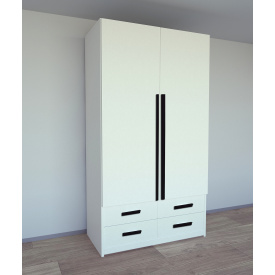 Шкаф для вещей Tobi Sho Элин-3 Люкс, 2200х1200х600 мм цвет Белый
