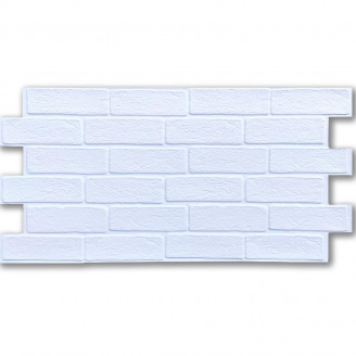 Декоративна ПВХ панель біла цегла Sticker Wall SW-00001427 960х480х4мм