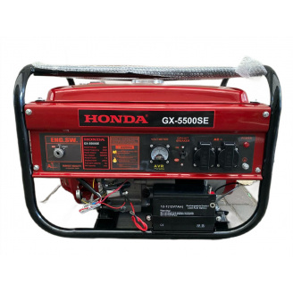 Універсальний генератор бензиновий Honda GX-5500SE мідна обмотка/однофазний електростартер (1962360555)