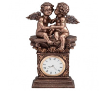 Настільний годинник Ангелочки 20 см Veronese AL84479 Коричневий