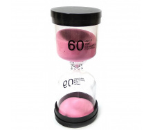 Годинник пісочний на 60 хвилин Duke 13х5.5х5.5 см рожевий пісок (DN32073)