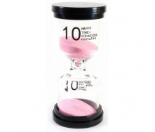Годинник пісочний (10 хвилин) рожевий 10 см (DN30777)