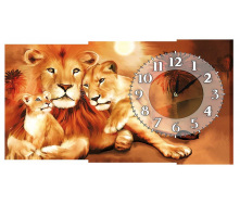 Настінний годинник на полотні Декор Карпати K-389 Прайд (wRev61891)