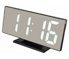 Електронний настільний дзеркальний LED годинник UKC DS-3618L Чорний (300177WH)