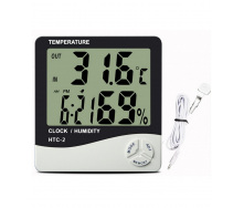 Настільний годинник Kronos HTC-2 з термометром та гігрометром (sp_0928) Білий