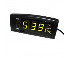 Настільний електронний годинник Caixing Чорний (CX-818-1)