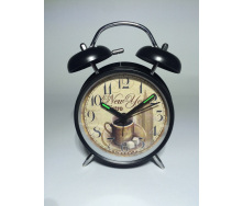 Настільний годинник з будильником Luminova SK17350 Harli Coffe