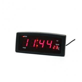 Настільний електронний годинник Caixing CX-818 Чорний (PROCX-818-1)