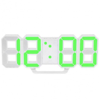 Електронні настільні LED годинники з будильником та термометром VST LY 1089 Зелене підсвічування