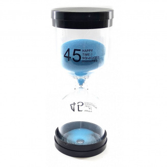 Годинник пісочний None на 45 хвилин 13х5.5х5.5 см Синій пісок (DN32238B)