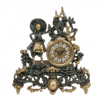 Бронзовий настільний годинник Virtus Vendimia (5566vi)