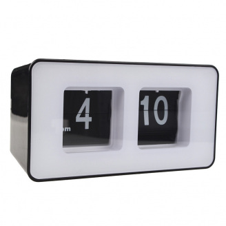 Перекидний годинник Flip Clock настільний Чорно-білий (FC-7B)
