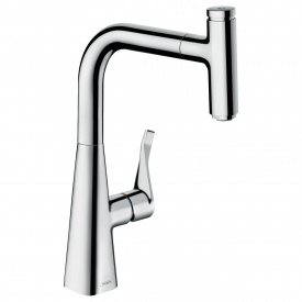 Metris Select Змішувач для кухні 240 одноважільний з висувним виливом HANSGROHE 14857000