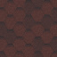 Битумная черепица Aquaizol Мозаика 320х1000 мм красный микс Киев