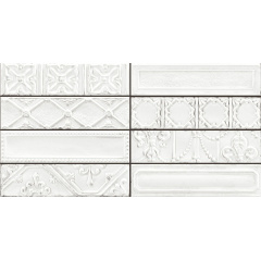 Керамогранитная плитка Ragno Eden Decoro Tin Bianco R12C 7х28 см (УТ-00020435) Сумы