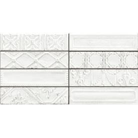 Керамогранитная плитка Ragno Eden Decoro Tin Bianco R12C 7х28 см (УТ-00020435)