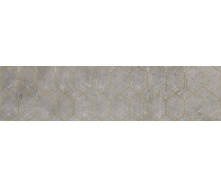 Керамогранитная плитка Cerrad Softcement Silver Poler Decor Geo декор 29,7х119,7 см (5903313317450)