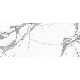 Керамогранитная плитка напольная матовая Cerrad Calacatta White Satyna 119,7х279,7 см (5903313317689)