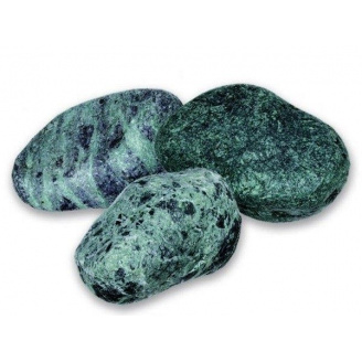 Природний камінь мармурова галька Альпі фракції 40-60 мм зелена