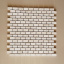 Декоративная мозаика Прованс из травертина белая 30,5х30,5х1 см Хмельницкий