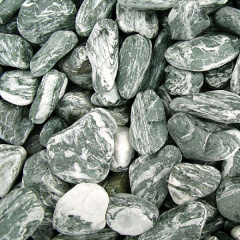 Мраморная галька черный Ангельский камень 50-100 мм Черкассы