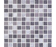 Мозаика стеклянная Kotto Keramika GM 8009 C3 Grey Dark/Grey M/Grey W 300х300 мм