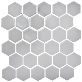 Мозаика керамическая Kotto Keramika H 6019 Hexagon Silver 295х295 мм