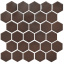 Мозаика керамическая Kotto Keramika H 6005 Hexagon Coffee Brown 295х295 мм Киев