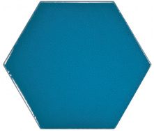 Плитка керамогранит Equipe Scale Hexagon Electric Blue 23836 12,4х10,7 см