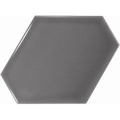 Плитка керамогранит Equipe Scale Benzene Dark Grey 23829 10,8х12,4 см Луцьк