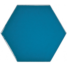 Плитка керамогранит Equipe Scale Hexagon Electric Blue 23836 12,4х10,7 см
