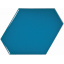 Плитка керамогранит Equipe Scale Benzene Electric Blue 23834 10,8х12,4 см Єланець