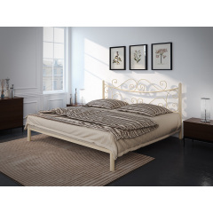 Кровать Tenero Азалия 120х200 см металлическая с кованным изголовьем Шостка