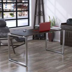 Письменный стол Loft-design Q-160х70х см прямой венге на металлических ножках хром Тернополь