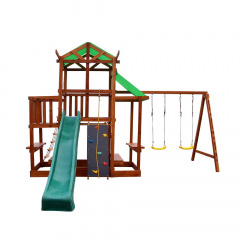 Детская игровая-спортивная площадка SportBaby Babyland-9 деревянная для дачи Шостка