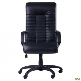 Офісне крісло АМФ Атлетик Tilt чорне з високою спинкою для керівника