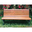 Деревянная скамейка ИГ Парковая 1800х520х740 мм для улицы чугунные ножки Житомир